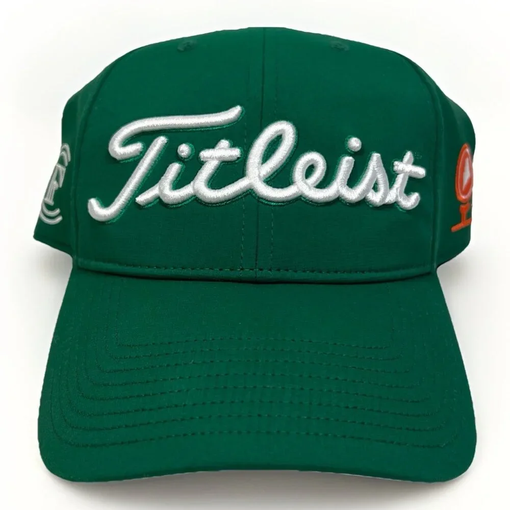 Titleist Golf Hat Adjustable Strapback Green White Korn Ferry Maine PGA Tour - Picture 1 of 10